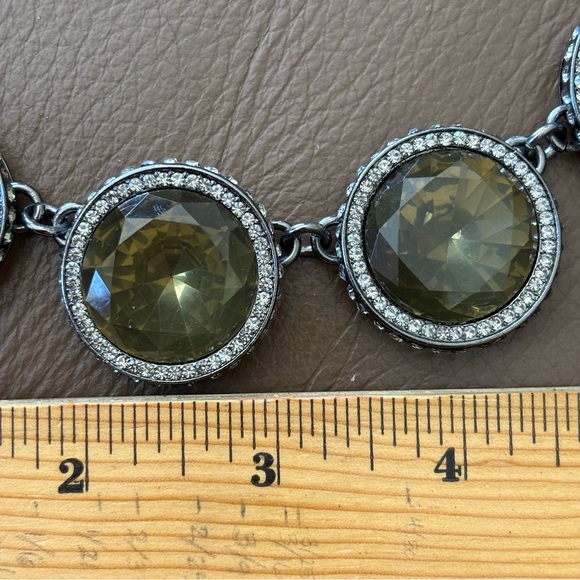 ✳️ Crystal & Faux Gemstone Statement Necklace ✳️ - Picture 6 of 11